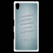 Coque Personnalisée Sony Xpéria Z5 La musique Turquoise Citation Oscar Wilde