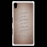 Coque Personnalisée Sony Xpéria Z5 Sacrement amour Rouge Citation Oscar Wilde