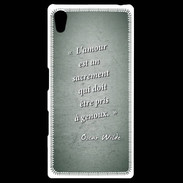 Coque Personnalisée Sony Xpéria Z5 Sacrement amour Vert Citation Oscar Wilde