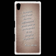 Coque Personnalisée Sony Xpéria Z5 Sagesse rêves Rouge Citation Oscar Wilde