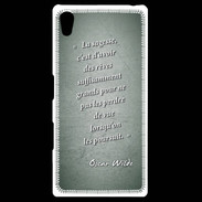 Coque Personnalisée Sony Xpéria Z5 Sagesse rêves Vert Citation Oscar Wilde