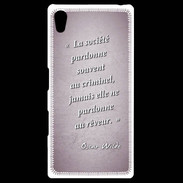 Coque Personnalisée Sony Xpéria Z5 Société rêveur Rose Citation Oscar Wilde