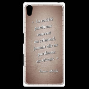Coque Personnalisée Sony Xpéria Z5 Société rêveur Rouge Citation Oscar Wilde