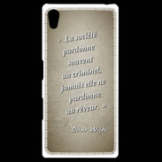 Coque Personnalisée Sony Xpéria Z5 Société rêveur Sepia Citation Oscar Wilde