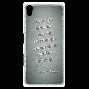 Coque Personnalisée Sony Xpéria Z5 Société rêveur Vert Citation Oscar Wilde