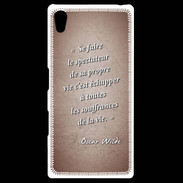 Coque Personnalisée Sony Xpéria Z5 Spectateur Rouge Citation Oscar Wilde