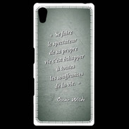 Coque Personnalisée Sony Xpéria Z5 Spectateur Vert Citation Oscar Wilde