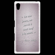 Coque Personnalisée Sony Xpéria Z5 Survie mort Rose Citation Oscar Wilde