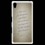 Coque Personnalisée Sony Xpéria Z5 Trop moderne Sepia Citation Oscar Wilde