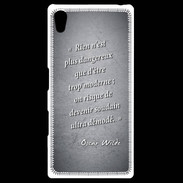 Coque Personnalisée Sony Xpéria Z5 Trop moderne Noir Citation Oscar Wilde