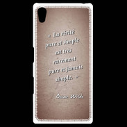 Coque Personnalisée Sony Xpéria Z5 Vérité pure Rouge Citation Oscar Wilde