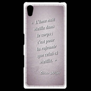 Coque Personnalisée Sony Xpéria Z5 Ame nait Rose Citation Oscar Wilde