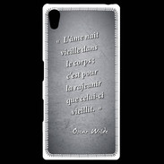 Coque Personnalisée Sony Xpéria Z5 Ame nait Noir Citation Oscar Wilde