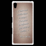 Coque Personnalisée Sony Xpéria Z5 Ame nait Rouge Citation Oscar Wilde