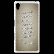 Coque Personnalisée Sony Xpéria Z5 Ame nait Sepia Citation Oscar Wilde