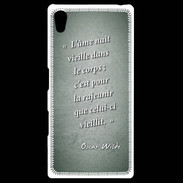 Coque Personnalisée Sony Xpéria Z5 Ame nait Vert Citation Oscar Wilde