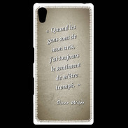 Coque Personnalisée Sony Xpéria Z5 Avis gens Sepia Citation Oscar Wilde