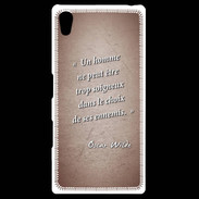 Coque Personnalisée Sony Xpéria Z5 Choix ennemis Rouge Citation Oscar Wilde