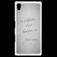 Coque Personnalisée Sony Xpéria Z5 Définir Gris Citation Oscar Wilde