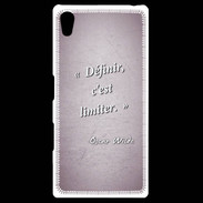 Coque Personnalisée Sony Xpéria Z5 Définir Rose Citation Oscar Wilde