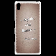 Coque Personnalisée Sony Xpéria Z5 Définir Rouge Citation Oscar Wilde