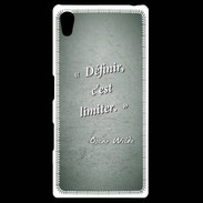 Coque Personnalisée Sony Xpéria Z5 Définir Vert Citation Oscar Wilde