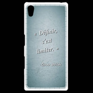 Coque Personnalisée Sony Xpéria Z5 Définir Turquoise Citation Oscar Wilde