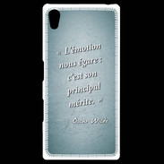 Coque Personnalisée Sony Xpéria Z5 Emotion égarée Turquoise Citation Oscar Wilde