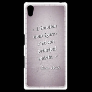 Coque Personnalisée Sony Xpéria Z5 Emotion égarée Rose Citation Oscar Wilde