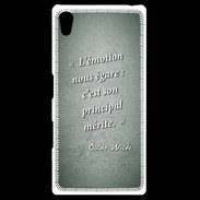 Coque Personnalisée Sony Xpéria Z5 Emotion égarée Vert Citation Oscar Wilde