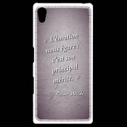 Coque Personnalisée Sony Xpéria Z5 Emotion égarée Violet Citation Oscar Wilde