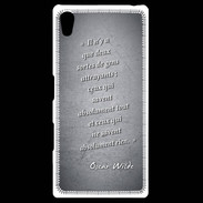 Coque Personnalisée Sony Xpéria Z5 Gens attrayants Noir Citation Oscar Wilde