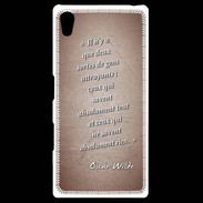 Coque Personnalisée Sony Xpéria Z5 Gens attrayants Rouge Citation Oscar Wilde