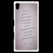 Coque Personnalisée Sony Xpéria Z5 Gens attrayants Rose Citation Oscar Wilde