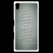 Coque Personnalisée Sony Xpéria Z5 Gens attrayants Vert Citation Oscar Wilde