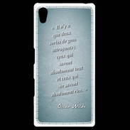 Coque Personnalisée Sony Xpéria Z5 Gens attrayants Turquoise Citation Oscar Wilde