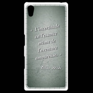 Coque Personnalisée Sony Xpéria Z5 Incertitude Vert Citation Oscar Wilde