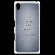 Coque Personnalisée Sony Xpéria Z5 Aimer Bleu Citation Oscar Wilde