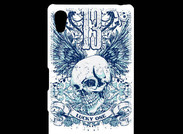 Coque Personnalisée Sony Xpéria Z5 Tête de mort Lucky One 13