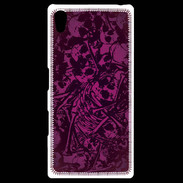 Coque Personnalisée Sony Xpéria Z5 Skull and bones Rose