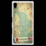 Coque Personnalisée Sony Xpéria Z5 Débarquement Normandie Carte ZG