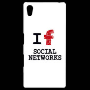 Coque Personnalisée Sony Xpéria Z5 I love Social Net