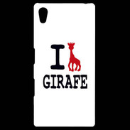 Coque Personnalisée Sony Xpéria Z5 I love Girafe