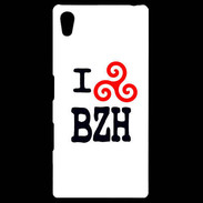 Coque Personnalisée Sony Xpéria Z5 I love BZH 2
