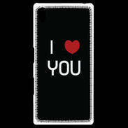 Coque Personnalisée Sony Xpéria Z5 I love you noir