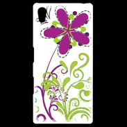 Coque Personnalisée Sony Xpéria Z5 motif floral vert
