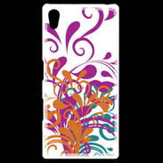 Coque Personnalisée Sony Xpéria Z5 motif floral orange