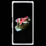 Coque Personnalisée Sony Xpéria Z5 Belle rose sur fond noir PR