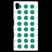 Coque Personnalisée Sony Xpéria Z5 pois vert d'eau