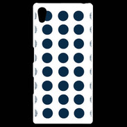 Coque Personnalisée Sony Xpéria Z5 pois bleu marine